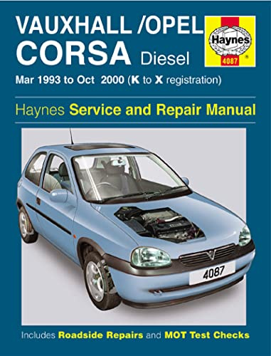 Vauxhall/Opel Corsa Diesel (Mar 93 - Oct 00) K To X: March 1993-October 2000