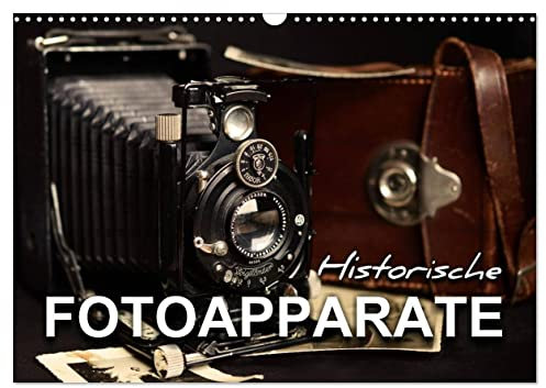 Historische Fotoapparate (Wandkalender 2025 DIN A3 quer), CALVENDO Monatskalender: Nostalgische Bilder alter Fotoapparate erzählen die Geschichte der Fotografie aus früheren Epochen. (CALVENDO Hobbys)