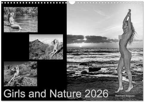 Girls and Nature (Wandkalender 2026 DIN A3 quer), CALVENDO Monatskalender: Bezaubernde Mädchen in fantastischer ursprünglicher Natur. (CALVENDO Erotik)