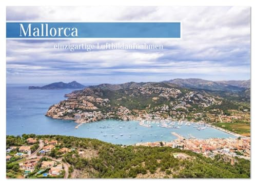 Mallorca - einzigartige Luftbildaufnahmen (Wandkalender 2026 DIN A2 quer), CALVENDO Monatskalender: Jahresbegleiter für Mallorca Liebhaber (CALVENDO Natur)