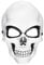 W WIDMANN MILANO Party Fashion 95706 - Maske Totenkopf, Skelett, Mottoparty, Karneval, Halloween