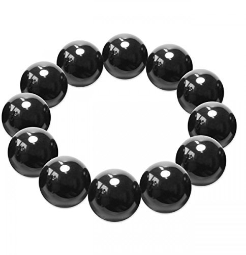 Soul-Cats Stretch-Armband mit Perlen, Farbe: schwarz