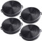 AquaHouse Lot de 4 filtres à charbon compatibles CHF02H pour hotte aspirante Whirlpool CHF210 Wpro FAC539 B210, Constructa CD6615001 CD6615003 CD6615006, Zanussi