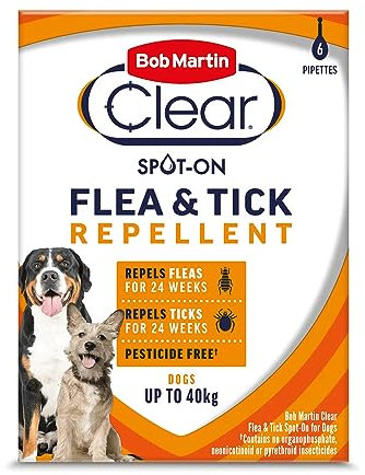 Bob Martin Clear Flea and Tick Spot on for Dogs