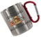Edelstahltasse mit Karabiner - Die besten LKW Fahrer heißen Wunschname - 330ml, Tasse personalisiert, Kaffeetasse, Bürotasse, Metalltasse mit Name