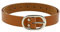 FASHIONGEN - Damengürtel 3cm breit, echtes italienisches Leder, HENRIETTA - Kamel, 70 / Hose 32 bis 34