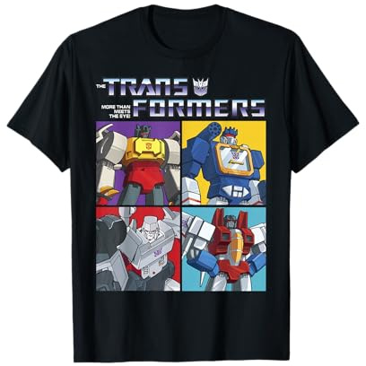 Transformers Decepticon Retro Vintage Color Box Panels T-Shirt