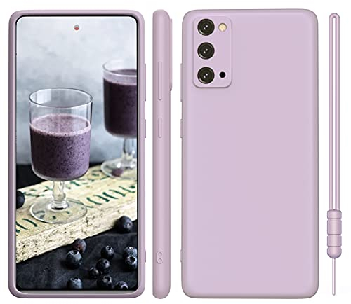 ORDA für Samsung Galaxy S20 FE Hülle Silikon Case 4G/5G, Hanyhülle für Samsung S20 FE Case Dünn mit Microfiber, Kameraschutz und Bildschirmschutz,Hülle für Samsung Galaxy S20 FE 6.5'' Lila