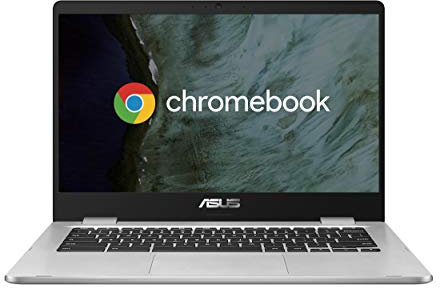 ASUS Chromebook C423NA#B094K29873 , Notebook con Monitor 14 HD Anti-Glare, Intel Celeron N3350, 4GB LPDDR4, 64GB eMMC, Sistema Operativo Chrome, Argento