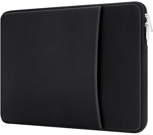 MicaYoung 13.3 Zoll Laptop Hülle Tasche Schutzhülle Kompatibel mit 13.3 Zoll Chromebook Notebook 14 Zoll MacBook Pro M1 M2 M3 M4 Pro/Max(2021-2024), Schwarz