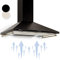 Klarstein Campana Extractora 90 cm, Extractor Cocina para Pared con Filtro Aluminio Antigrasa para Lavavajillas, Flujo Aire 645m³/h, Luces LEDs, Campanas de Cocina, Extractores con Montaje de Pared