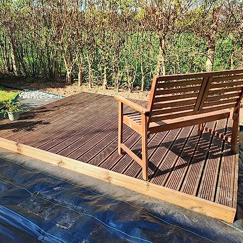 DIY Decking Kit (4x2-3m x 3m, Rustic Brown)