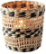 Windlicht Boathouse Seegras Höhe 10 cm Natur schwarz