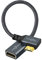 Twozoh Câble Adaptateur Mini HDMI mâle vers HDMI Femelle à angle gauche de 90° 0,2M, Mini HDMI vers HDMI Supporte 3D/4K 1080p