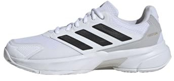 adidas Herren Courtjam Control 3 Tennis Shoes, Cloud White/Core Black/Grey Two, 49 1/3 EU