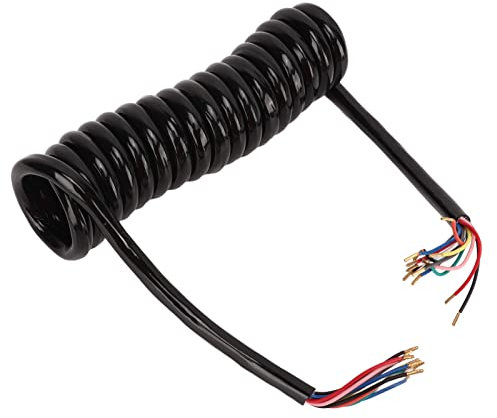 Cavo a Spirale Elettrico, 20AWG Cavo a Spirale Isolato in Rame Resistente Colorato in Poliuretano a 13 Fili per Camper