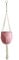 Smaxcn Makramee Blumenampel,Boho Deko Baumwollseil blumenampel hängend,Blumenampel hängend für Innen Außen Decken Balkone Dekoration,31.5 Zoll/80cm (Rosa)