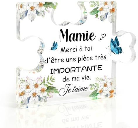 Cadeau Mamie Cadeau Fetes des Meres Cadeau Pour Mamie Cadeau Grand Mere Idee Cadeau Mamie Cadeau Anniversaire Mamie Cadeau Acrylique Cadeau Mamie Original Cadeau Pour Grand-mère Noel Saint Valentin