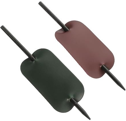 LALADEFIEE 2pcs Pu Leather Hair Wrap Hair Bun Cuffs Vintage for Women Girls Ponytail Holder for Stylish Updos