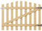 INMOZATA Garden Gate Wooden Pedestrian Gate with Gate Lock and Hinge, 4ft Wide x 3ft High (120cm Wide*90cm High)