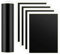 Kafei Lot de 4 feuilles de papier de marquage noir gravé au laser, 39 x 27 cm, papier de gravure couleur, convient pour métal, verre, céramique