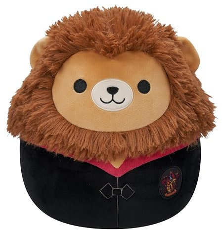 Squishmallows SQWB00322 - Harry Potter Gryffindor Löwe in Hogwarts Robe 25 cm, offizielles Jazwares Plüsch, superweiches Kuscheltier