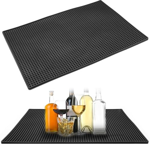 Tapis Bar Matte 45 x 30 cm Gummi Abtropfmatte Geschirr Non-Slip Draining Insulated Mat für Bar Club Küche Café