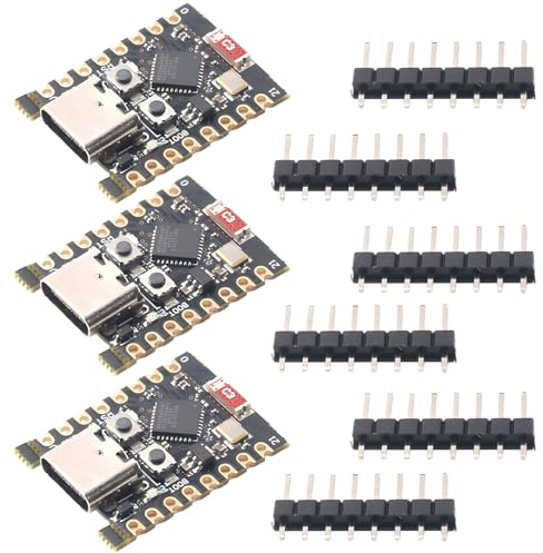 Esp32 C3, Esp32 Mini, 3PCS ESP32-C3 Entwicklungsboard Mini | Unterstützt WiFi Bluetooth Used in the Fields of Internet of Things, Smart Home, Sensor Network, Etc