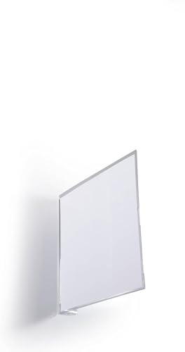Durable Fahnenschild 149x148,5 mm, Gangschild, transparent, 185619 | Selbstklebendes Kennzeichnungsschild zur rechtwinkligen Montage an Regalen