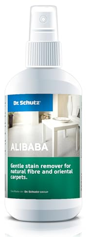 Alibaba Carpet Stain Remover 200ml, Solvent-Free Formula for Natural Fibre & Oriental Rugs – Removes Water-Soluble Stains, Safe on Colours & Fibres
