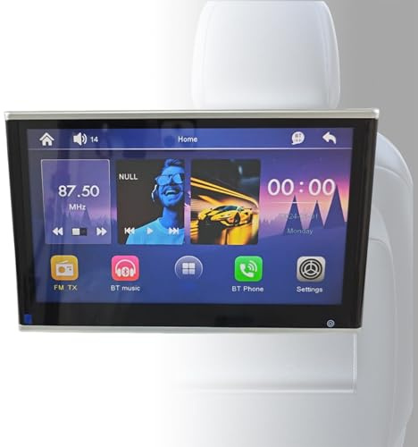 Monitor Táctil Coche, TV Reposacabezas Coche, 10,1/11,6 Pulgadas Monitor Reposacabezas Coche, TV Coche para Niños, Monitor con Luz Ambiental(11.6in)