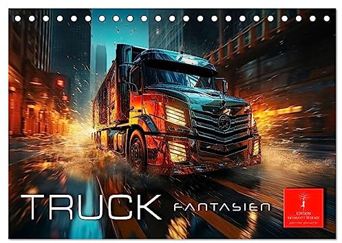 Truck Fantasien (Tischkalender 2026 DIN A5 quer), CALVENDO Monatskalender: Truck Fantasien - fesselnde Ästhetik trifft auf Innovation und Design. (CALVENDO Mobilitaet)