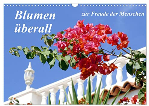 Blumen überall, zur Freude Menschen (Wandkalender 2026 DIN A3 quer), CALVENDO Monatskalender: Schönheit der Blumen (CALVENDO Natur)