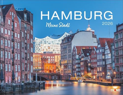 Hamburg - Meine Stadt Kalender 2026: Reise-Wandkalender mit 12 atemberaubenden Fotografien der Hansestadt. Städte-Kalender 2026 zum Aufhängen. 44 x 34 cm. Querformat.