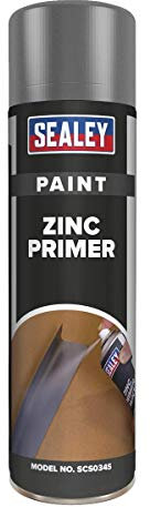 Sealey Scs034 Gris Enduit de zinc Peinture 500 ml Lot de 6