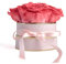 ROSEMARIE SCHULZ Heidelberg Rosenbox Flowerbox rund Infinity Rosen - Blumenbox in Rosa 4 konservierte Rosen Muttertag (Small, Rosa-Korall)