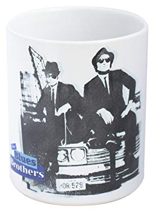Close Up 62180 The Blues Brothers Tasse Classic Movies - weiß, bedruckt, Keramik, Füllmenge ca. 320 ml., kommt in Geschenkverpackung.