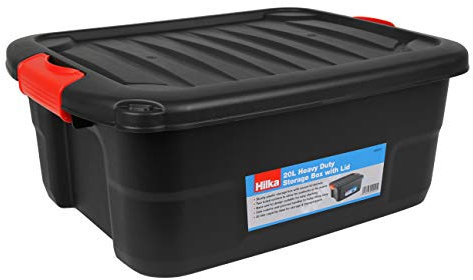 Hilka HSB20 20L Heavy Duty Storage Box with Lid