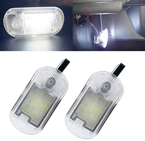 VIGORFLYRUN PARTS LTD 2pcs Car LED Luggage Compartment Light Glove Box Lamp for Bettle Bora Golf Caddy/F-abia Yeti Octavia, 18 LED Canbus 12V Error Free White Trunk Lamp