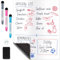 Magnetic Dry Erase Whiteboard Sheet for Fridge - A3 / 17x11 / 43x28cm - Stain-Resistant w/ 3 Markers & Big Eraser with Magnets - Small Refrigerator White Board Planner & Organiser - by Yes4Quality