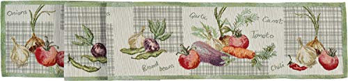 Sander Vegetables Gobelin Tischwäsche bunt Motiv Gemüse (Tischband 20x160cm)