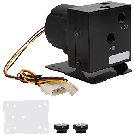 Computer-Wasserkühlungspumpe, DC 12V 1.8A Integrierte PC-Wasserpumpe mit Halterung für 1200L/H-Durchfluss