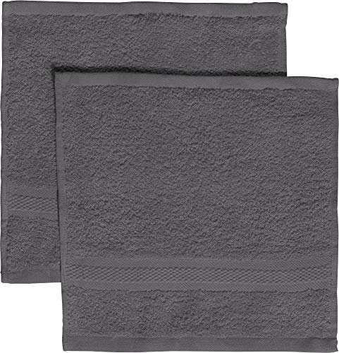 REDBEST Seiftuch 2er-Pack Chicago anthrazit Größe 30x30 cm - saugstark, strapazierfähig, ideal für Reisen, Sport (weitere Farben)