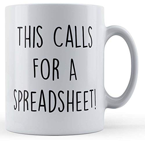 Funny Mug Collega, lavoro, ufficio, chiamate per foglio di calcolo, tazza regalo