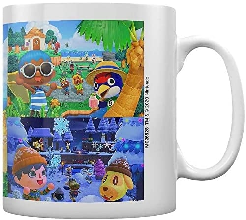 Animal Crossing Seasons Coffee Tasse Blanc