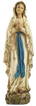Paben Articoli Religiosi Statua Madonna di Lourdes 12cm in Resina