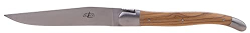 Forge de Laguiole Cuchillo para carne (madera de olivo, inoxidable)