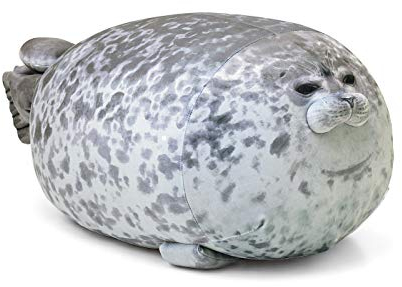 Meerestier Kissen Plüsch Versiegeln Kuscheltiere Chubby Seal Plüschtier Spielzeugpuppe Kissen Spielzeug Weiches Kissen Kissen Bequemes umarmbares gefülltes Geschenk Spielzeug für Jungen und Mädchen