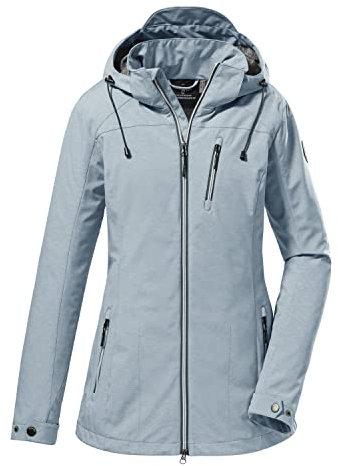 G.I.G.A. DX Damen Softshelljacke/Outdoorjacke mit abzippbarer Kapuze - GS 32 WMN SFTSHLL JCKT, petrol, 36, 38345-000