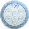 Cazenove Modern Glass Seder Plate for Passover